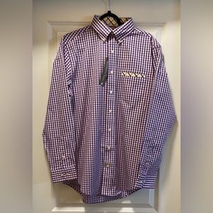 NWT PENNINGTON\BAILES MENS BUTTON DOWN WITH POCKET SHIRT SIZE MEDIUM